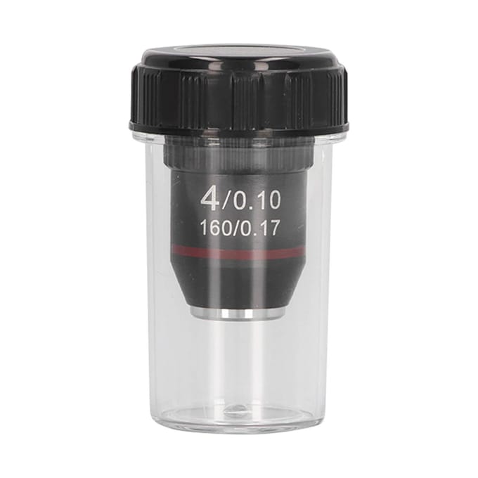 Achromatische Microscoop Objectief 4X Hoge Vergroting Lens 20,2 mm Interface Schroefdraad Standaard RMS