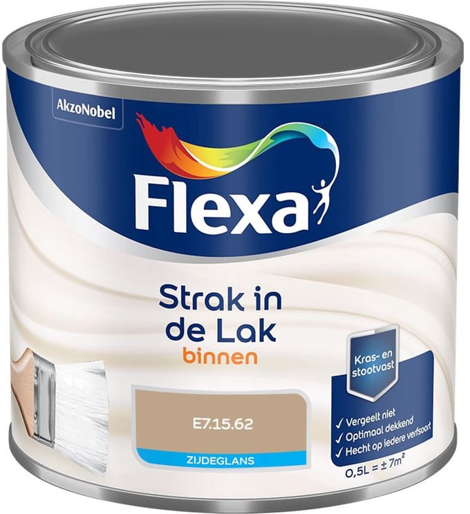 Flexa - Strak In De Lak Binnenlak Zijdeglans - E7.15.62 - Mengverf - 500 Ml