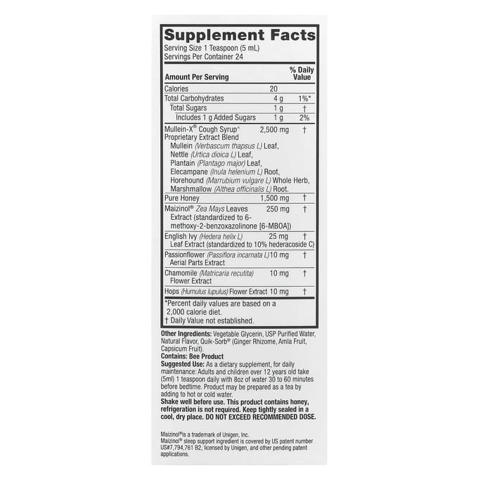 Nature'S Answer, Natuurlijke Toorts-X Hoestsiroop Pm, Nacht, 120Ml(4 fl oz)