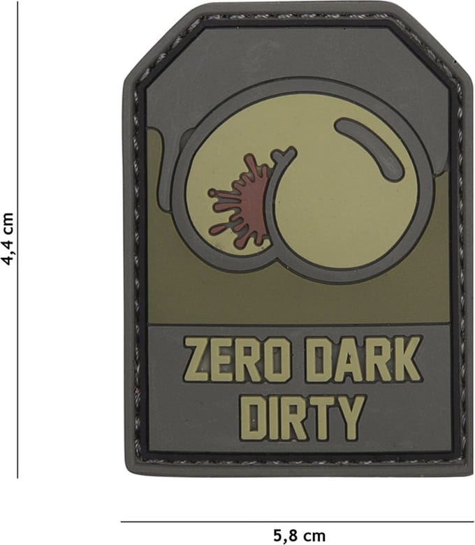 101 Inc Embleem 3D Pvc Zero Dark Dirty Groen  11122