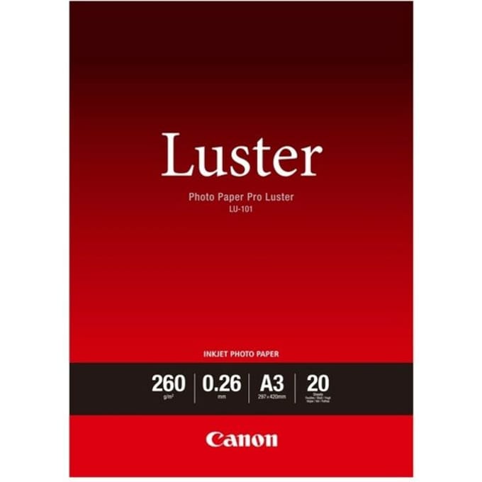 Canon Papier LU-101 / 6211B007 Pro Luster A3 - 20 sheets