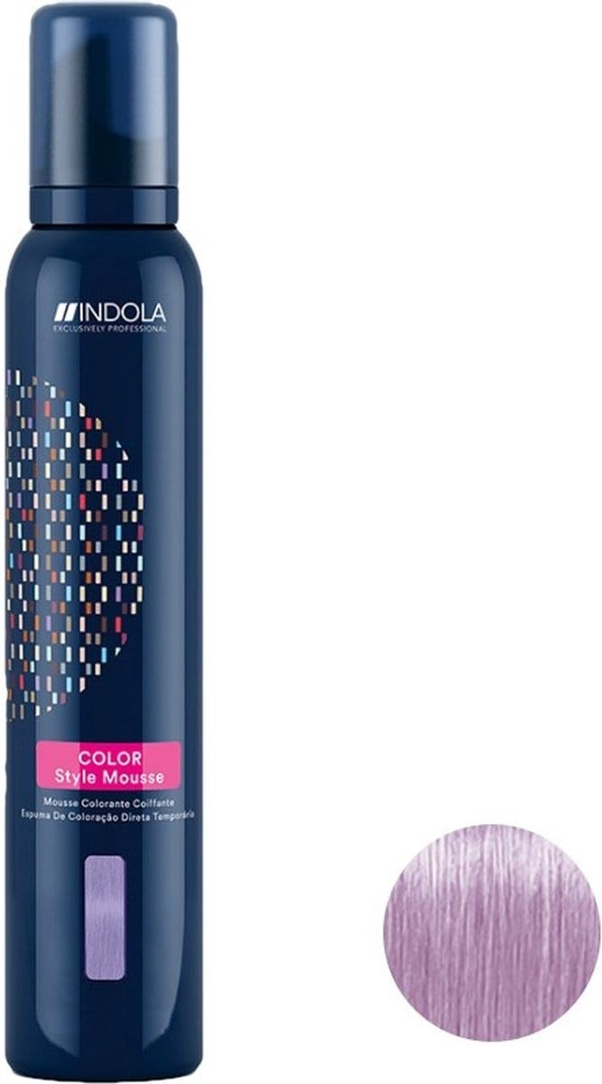 Indola Color Style Mousse Powdery lilac - Haarmousse - 200 ml