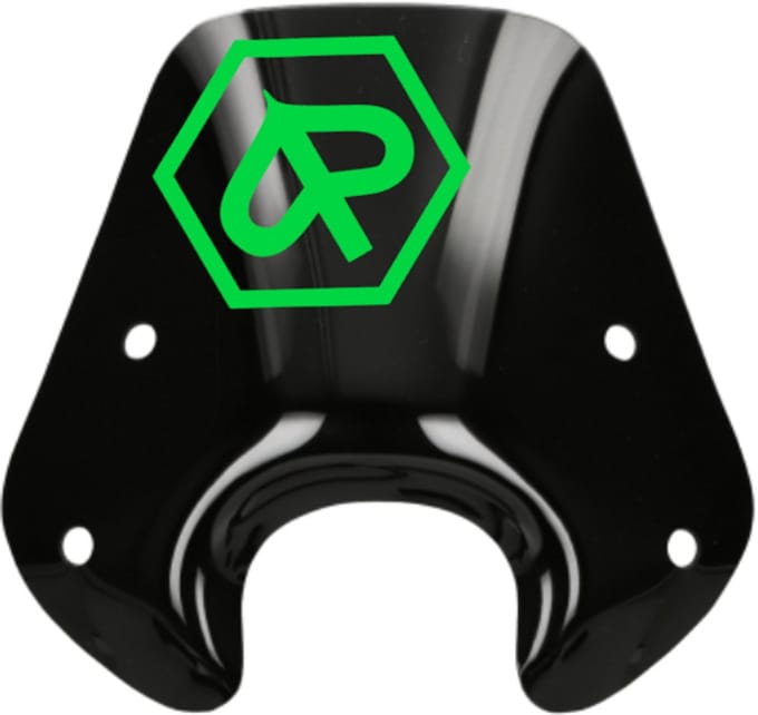 Piaggio Zip Stickerset - Windscherm Stickers - Fluor Groen