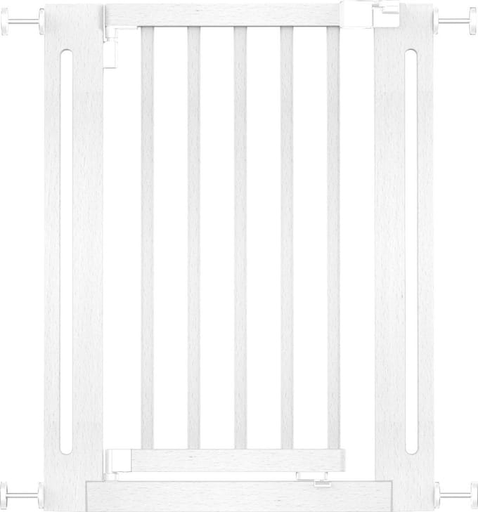 Safetots Klemhek Elegantie, 63cm - 71cm, Wit, Hout, Traphekje