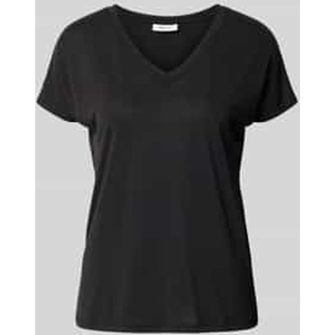 T-shirt met V-hals model 'Fenya'