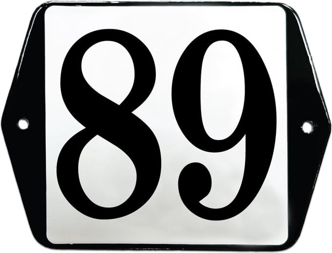 Emaille huisummer model oor - 89