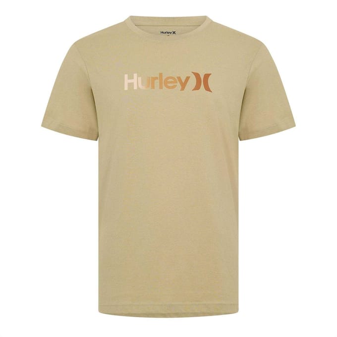 Hurley Heren Groot Logo T-Shirt (Bruin)