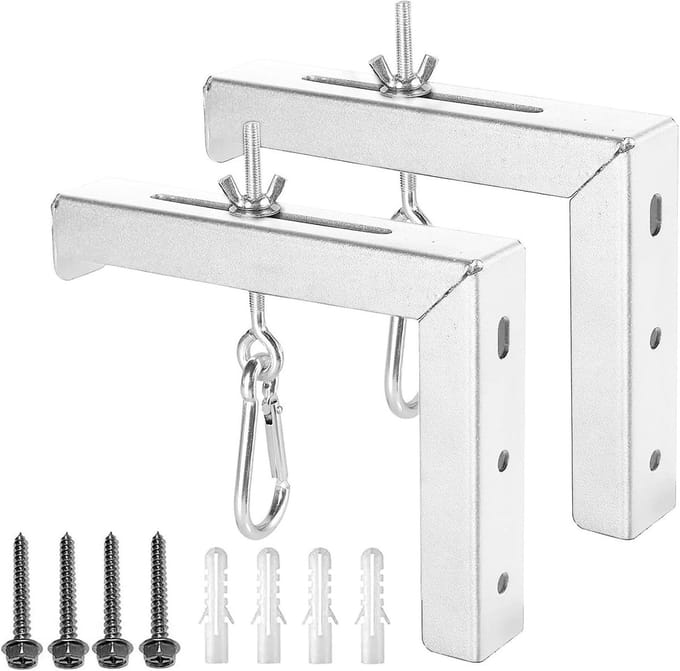 Projector Scherm Muurbeugel - Projector Ophanging - Thuisbioscoop Inrichten - Verstelbare Hoek - 15 x 12 x 3 cm - Wit