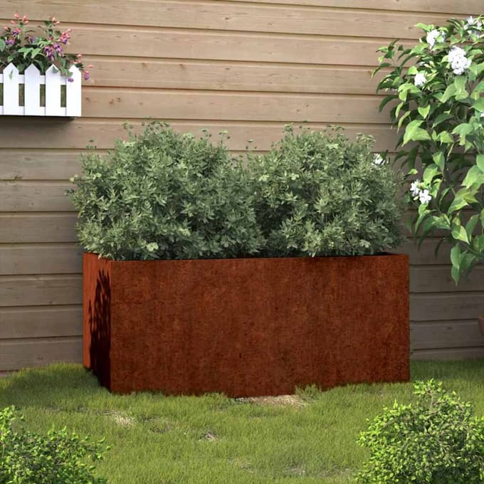 vidaXL - Plantenbak - 62x40x39 - cm - cortenstaal