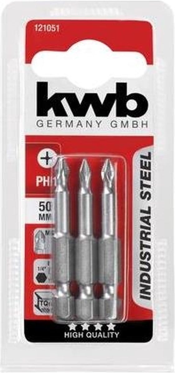 KWB 3 Schroefbits 50mm Ph Nr 1 Kaart