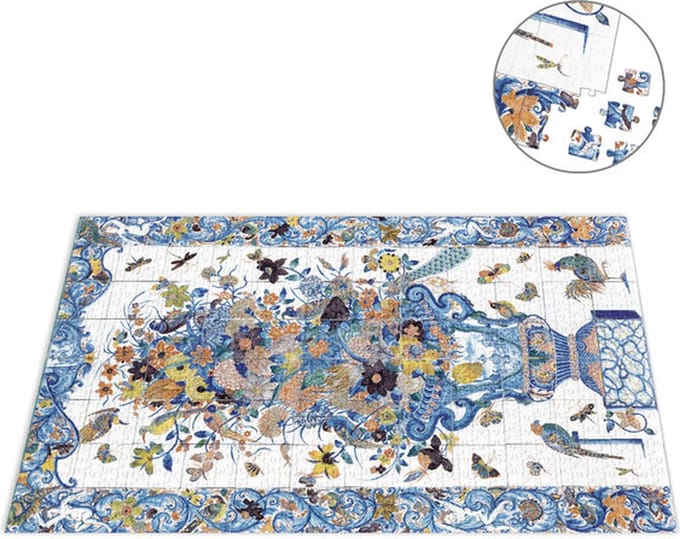 Legpuzzel, 1000 stukjes, , Delfts Blauw Polychrome Vaas