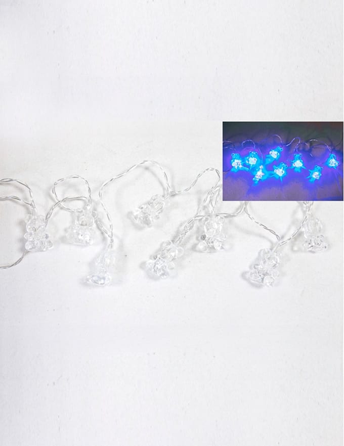HOBI - Lichtketting beertjes lichtblauw 1,6 m met 10 LED's