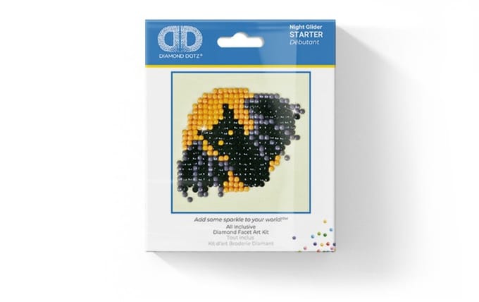 DIAMOND DOTZ Night Glider - Diamond Painting - 381 Dotz - 8x8 cm