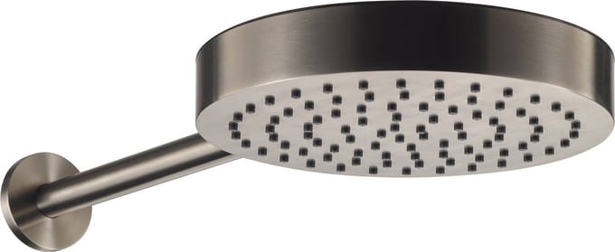 Ben Engraved hoofddouche met douche-arm Ø25cm gunmetal
