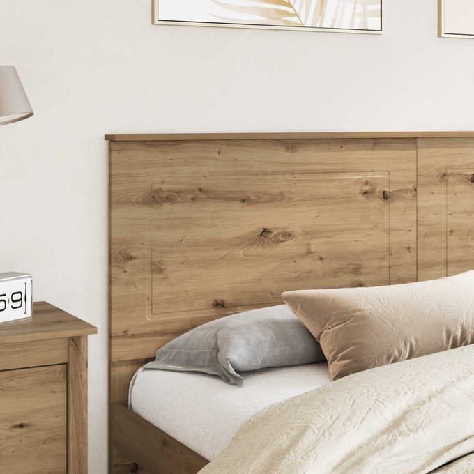 vidaXL - Hoofdbord - Artisan - Eik - Geconstrueerd - hout