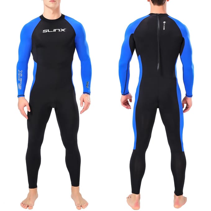 Combinaison de plongée à séchage rapide, Protection UV, une pièce, manches longues, maillot de bain avec fermeture éclair au dos pour M black