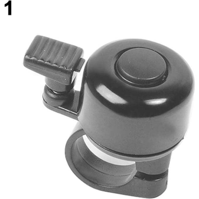 ZTTO – sonnette de guidon de vélo multicolore, son fort et clair, Mini alarme, anneau d'avertissement noir
