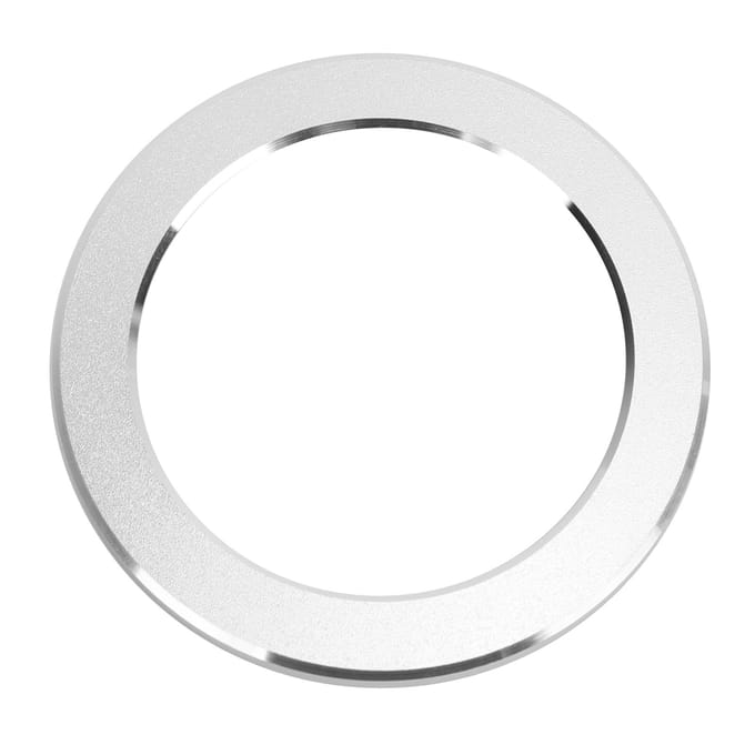 Motor Ontsteking Start Stop Knop Ring Afdekking Trim Aluminiumlegering Zilver Auto Interieur Trim white