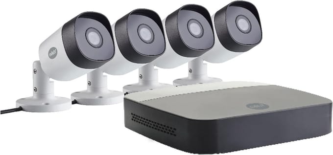 Slimme CCTV Bewakingskit met 4 Camera's - Full HD, Nachtzicht en Bewegingsdetectie