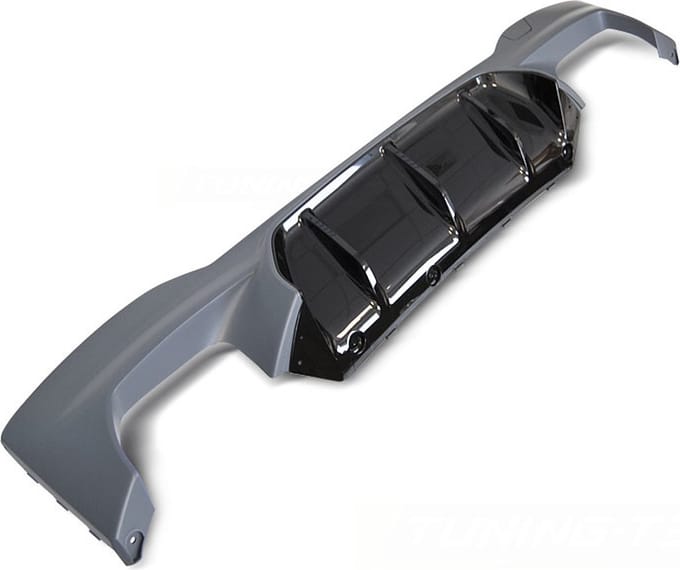 Achterbumper diffuser - BMW G30 G31 LCI - SPORT STIJL - dubbele uitlaat