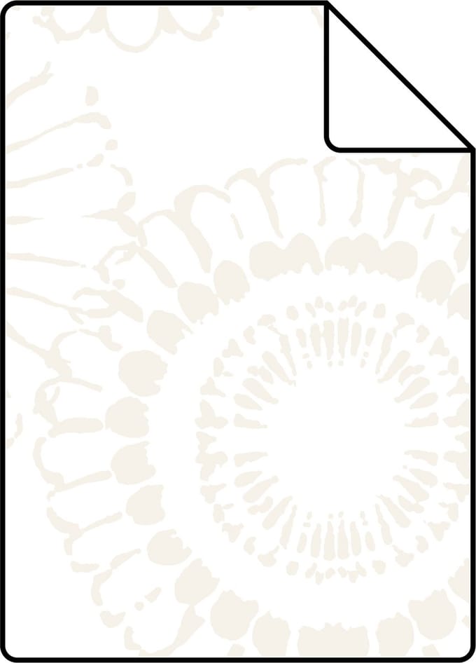 Proefstaal ESTAhome behang bloemen zilver en wit - 26.5 x 21 cm - 138910-S