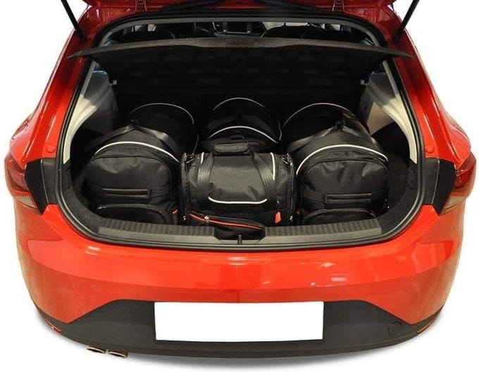SEAT LEON HATCHBACK 2013-2020 5-delig Reistassen Op Maat Auto Interieur Kofferbak Organizer Accessoires