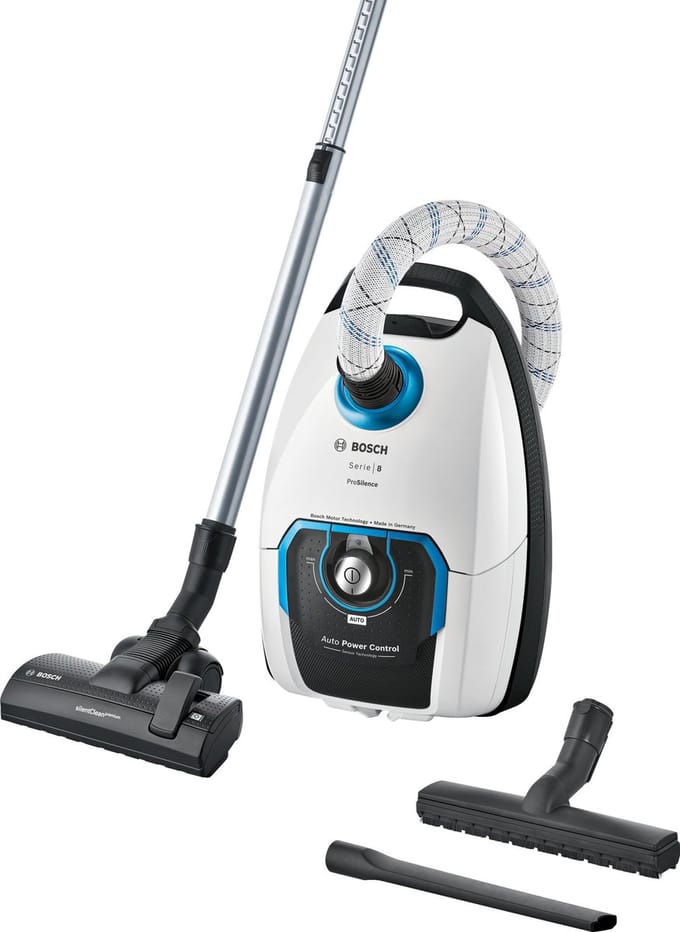 Bosch ProSilence BGL8SIL6 Serie 8 - Stofzuiger met zak - Wit