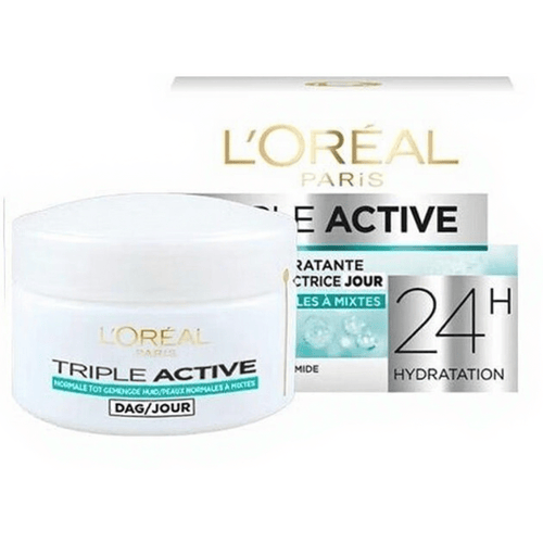 L’Oréal Paris Triple Active Dagcrème Normale tot Gemengde Huid - 50 ml