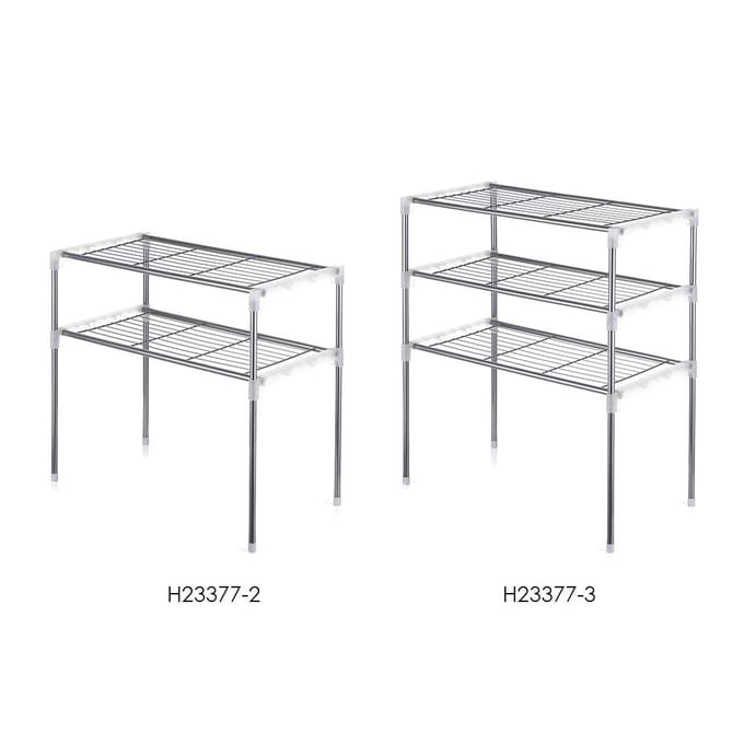 Étagère a deux niveaux multifonctions 2-Tier gray