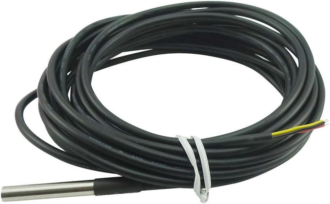 Waterdichte temperatuursonde 1m met digitale thermometer
