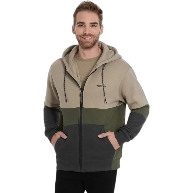 Hooded sweatshirt met rits Ragwear Blocky