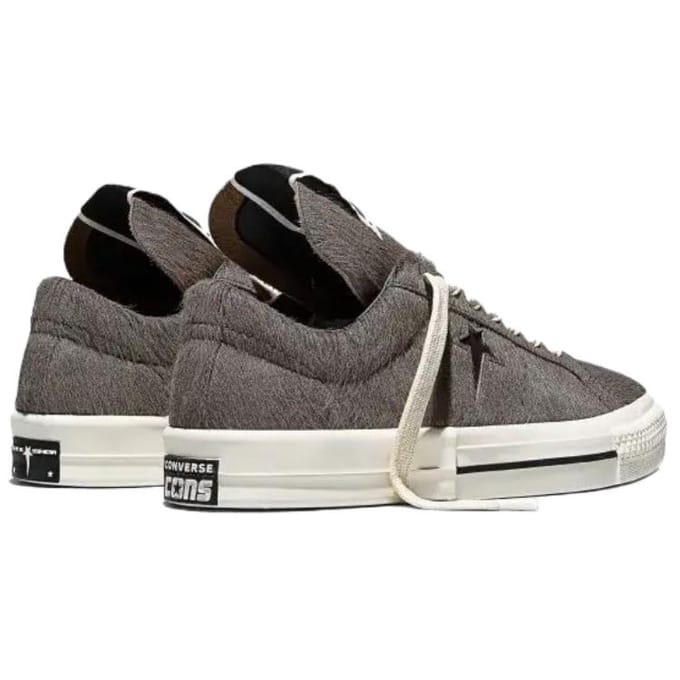 Rick Owens DRKSHDW x Converse One Star Low Dark Dust Unisex Sneakers Bruin A14796C 42 gray