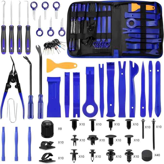 Auto Demontagegereedschap Set - 330 Stuks - Voor Interieur, Exterieur & Sierlijsten