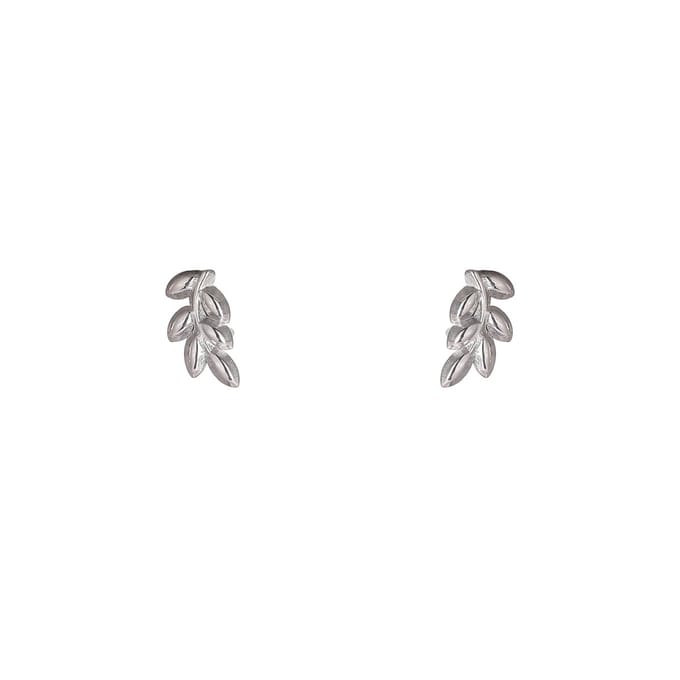 Go Dutch Label Oorknoppen Branch Stud Zilverkleurig