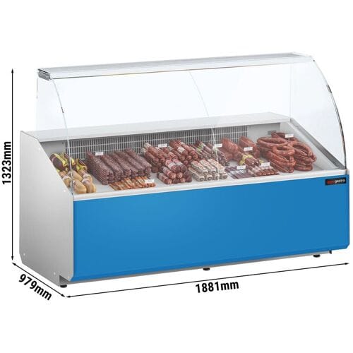 GGM Gastro Kühltheke - 1900mm - Frontblende Hellblau