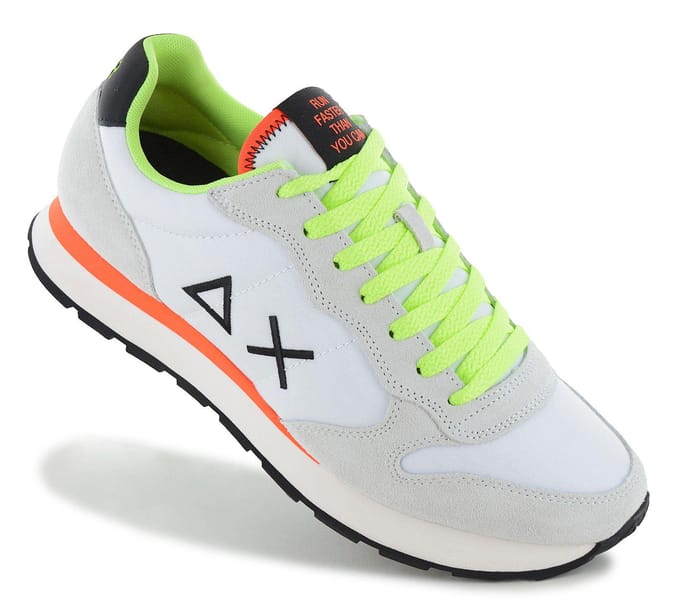 Sun 68 Tom Fluo heren sneaker - Wit - Maat 43
