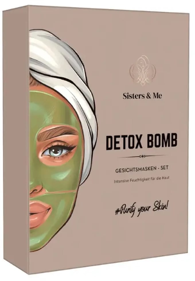 Sisters & Me | Detox Bomb - Set 9-delig - FaceMasks - EyePads - Vegan