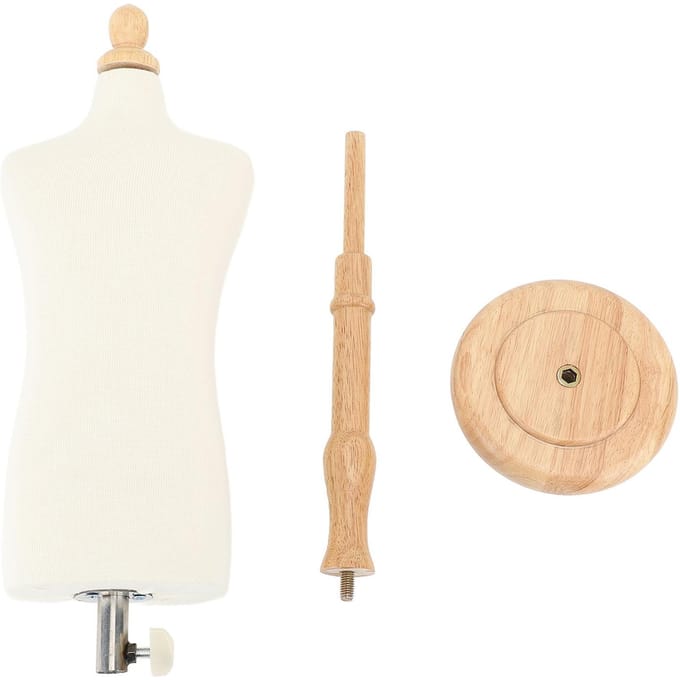 Mannelijk Torso Paspop met Standaard Onderwijs Mannequin Torso Fixeerbaar Elegant Veelzijdig Jurkmodel voor white