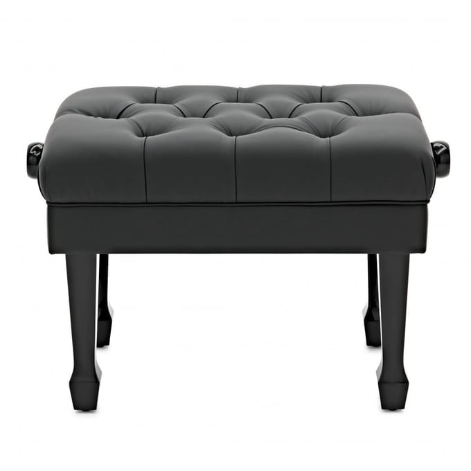 Deluxe Hydraulic Piano Stool by Gear4music, Gloss Black