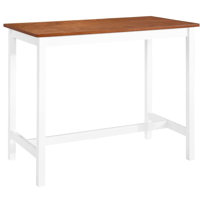 vidaXL - Bartafel - 108x60x91 - cm - massief - hout