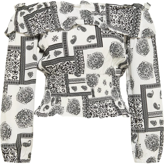 IZIA carmen blouse gaya