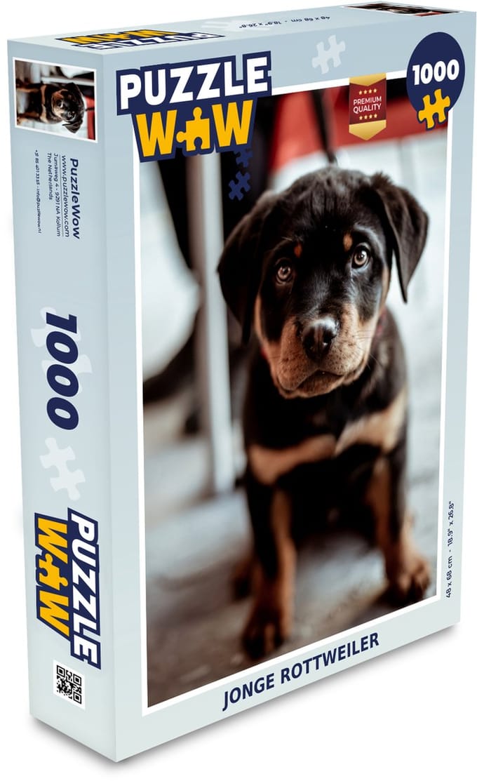 Puzzel Jong - Hond - Camera - Legpuzzel - Puzzel 1000 stukjes volwassenen
