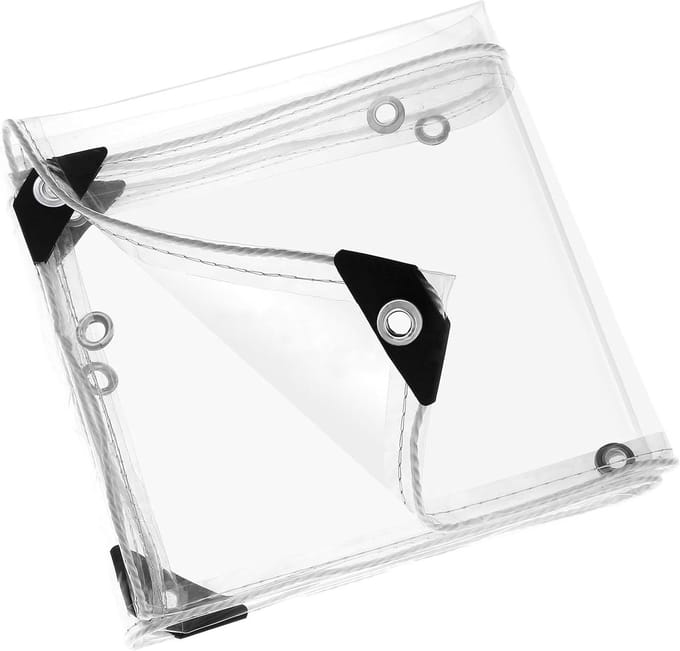 Dekzeil - Afdekzeil Zeil - Buiten Beschermen - Waterdicht Transparant - 2x2m - Transparant