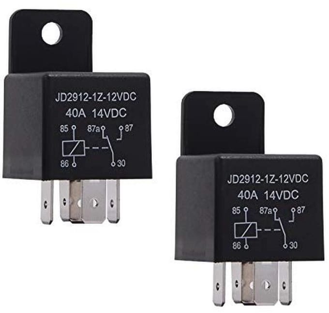 2 Stuks 12V 40A 5-Pins Autorelais voor Motorvoeding