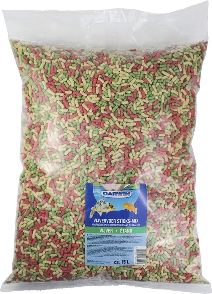 Darwin Vijvervoer Sticks Mix - Vijvervoer - 15 l