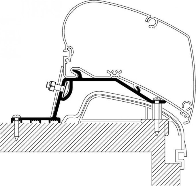 Thule Hobby Premium/Ontour Roof Adapter