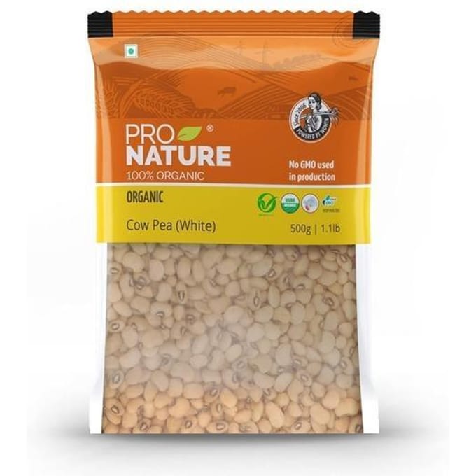 Pro Nature Pois Vache 100% Biologique (blanc) 500 grammes yellow