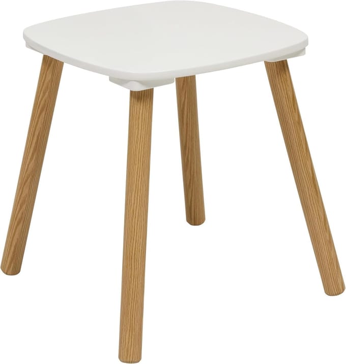 Atmosphera Alex Kinderset - Kindertafel met Stoel - Wit - Scandinavische Stijl