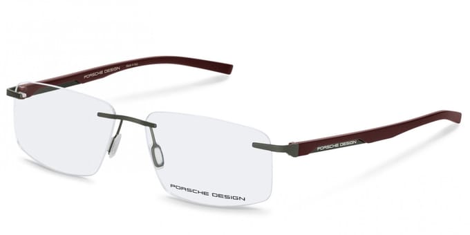 Porsche Design P8748 Dark grey, red 58/15/145 MAN Brilmonturen