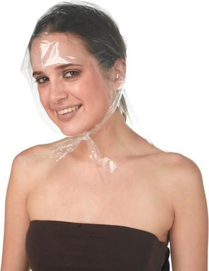Blondeer Hat Disposable Bag 50 Pcs - Wegwerp Blondeer Muts - Met Naald - Plastic